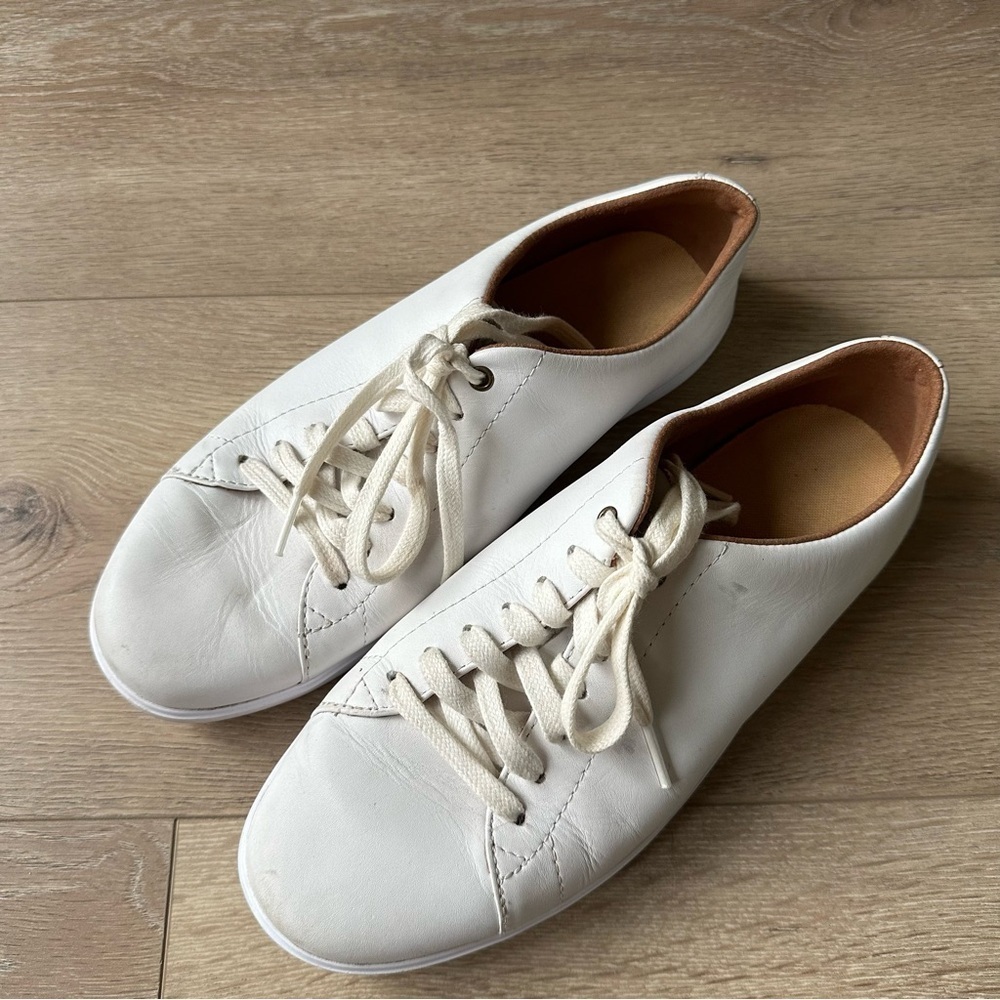 Cole Haan White Sneakers Shoes Sz 8.5 - Picture 3 of 10